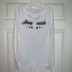 Aeropostale white long sleeve tee